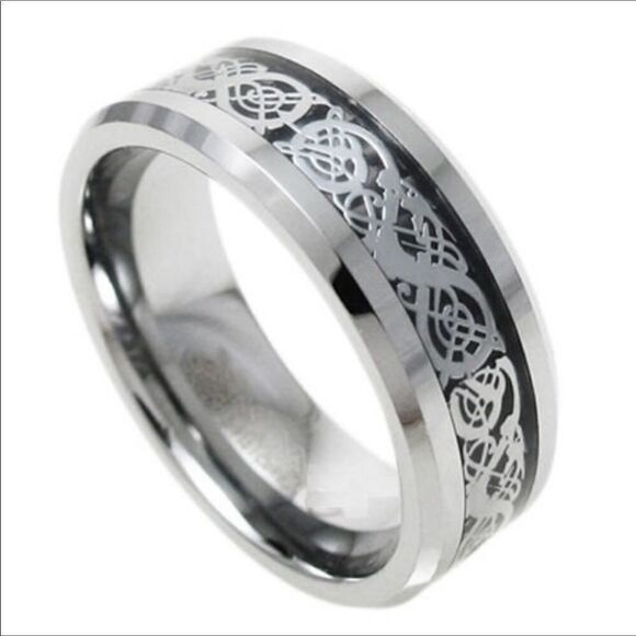 Laser Cut Titanium Ring - Picture 2 of 8